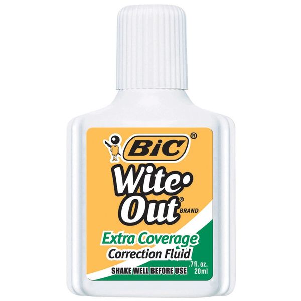 BIC White Out Correction Fluid (foam brush)